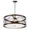 Cwi Lighting Kali 4 Light Chandelier With Light Brown Finish 9914P22-4-204 - alternate 1